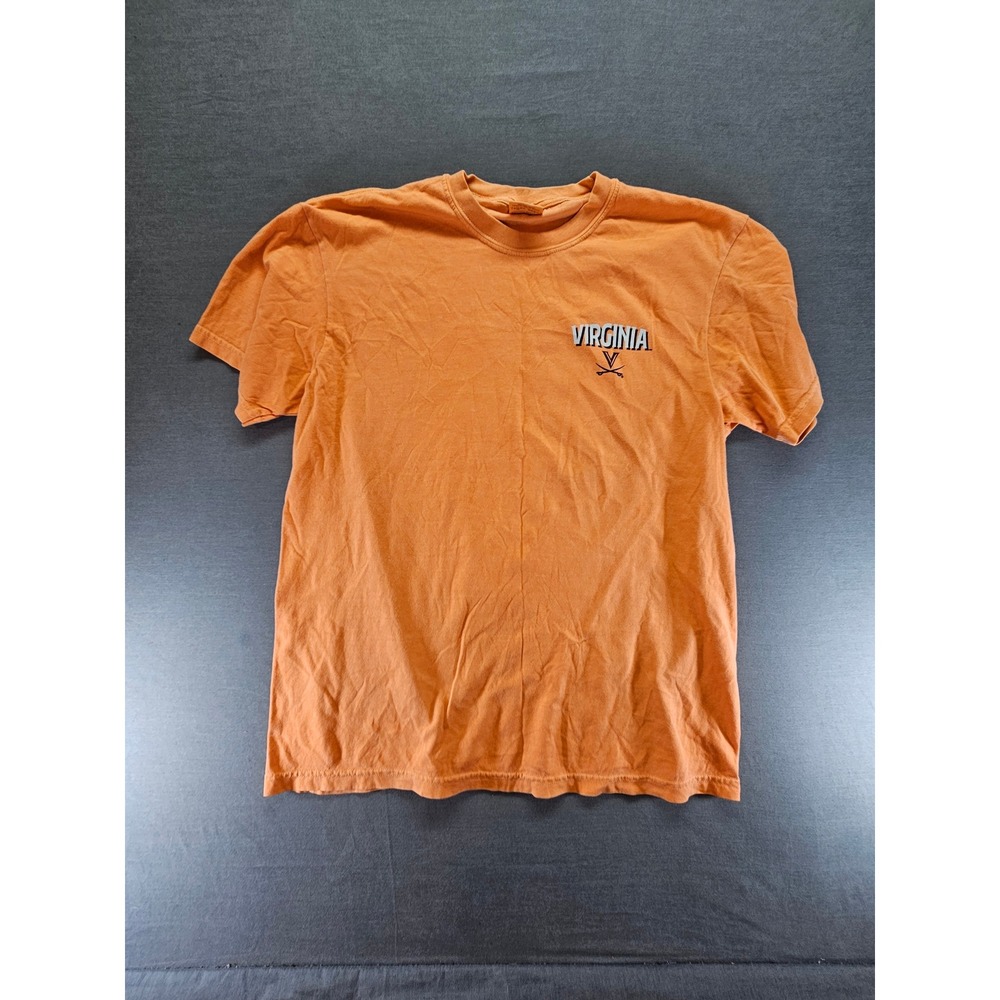 Comfort Colors Virginia Cavaliers UVA T-Shirt Orange Dog Graphic Mens Large